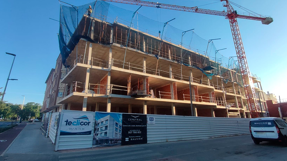 Avance de obra de Central Lofts & Apartments: la estructura, prácticamente terminada